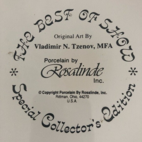 The Best Of Show English Setter Dog Treat Jar W\Lid Porcelain White 11X6 - Picture 7 of 8